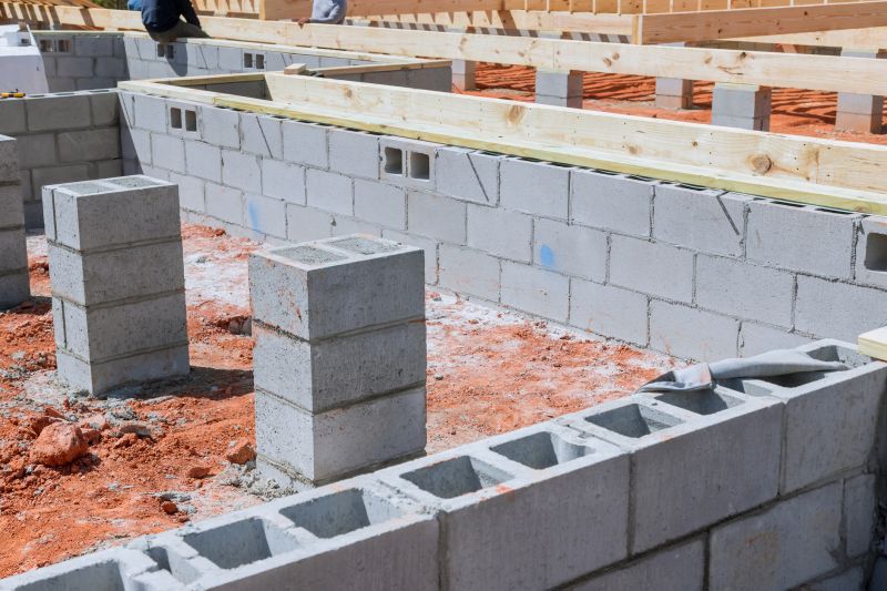 Foundation with Concrete Blocks