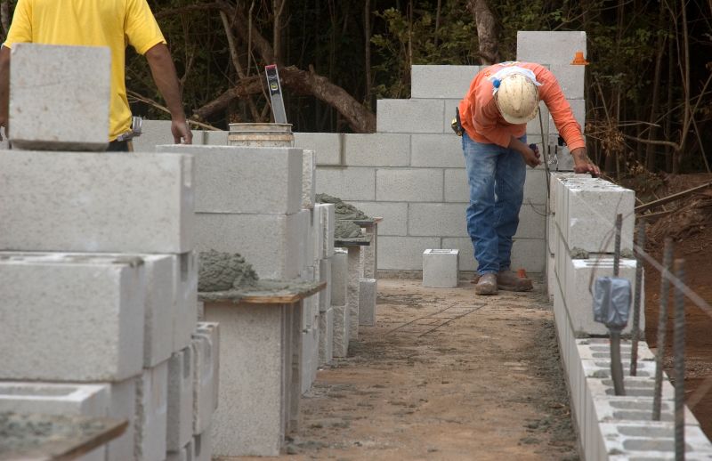 Products For Concrete Block Constructions in use
