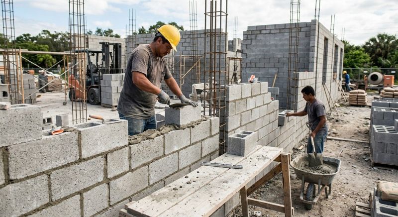 Concrete Block Construction Service